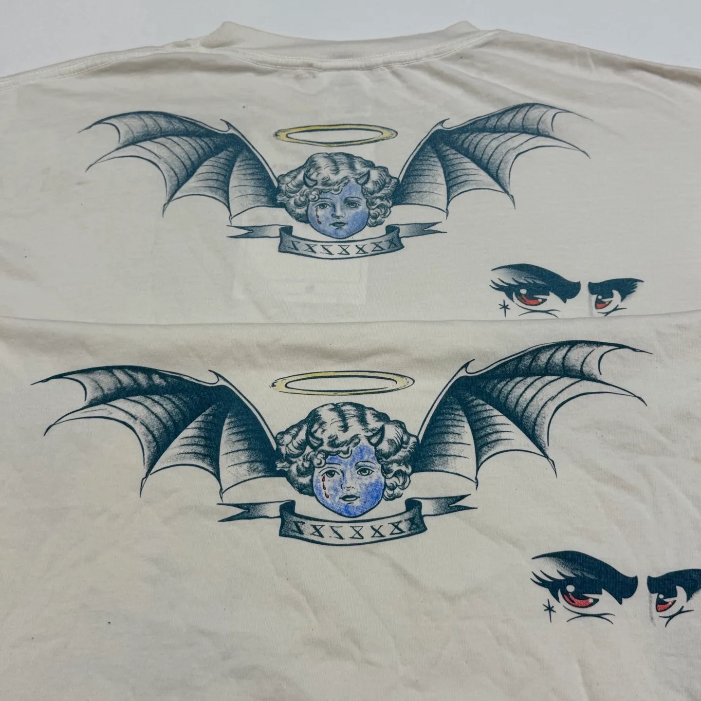 Printing proofing SAINT Mxxxxxx × Dr. Woo DW_LS TEE/TATTOO/WHT Dr.Woo joint model TATOO tattoo long sleeve off-white S-XL